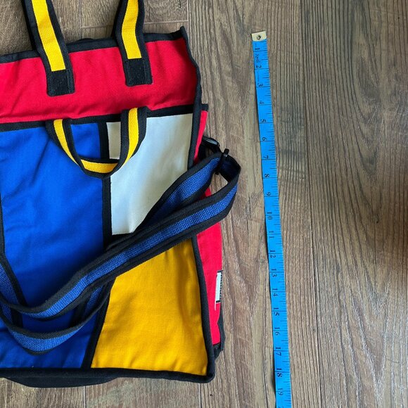 Tokiké *Colorblock Expandable Tote* | Geometric | Dust Bag Included | Adjustable - Picture 3 of 16